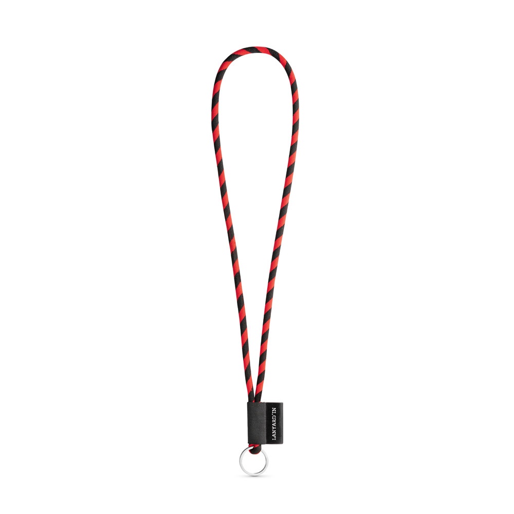 75093. Lanyard Tube Long Set I. Standaard modellen - Zwart, Rood