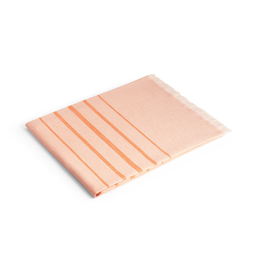 CAPLAN. Multifunctionele handdoek (260 g/m²) van licht en resistent katoen (90%) en gerecycled katoen (10%) - oranje