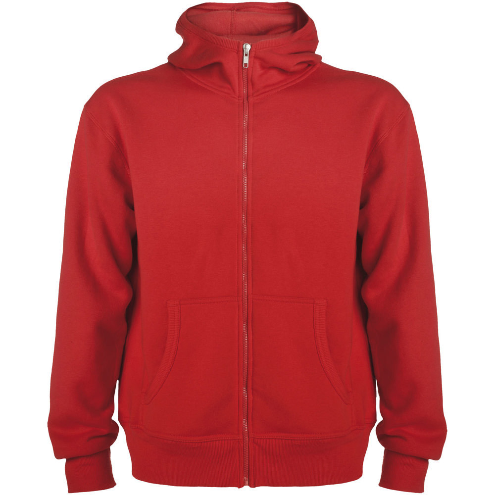 Montblanc unisex hoodie met volledige rits - Rood