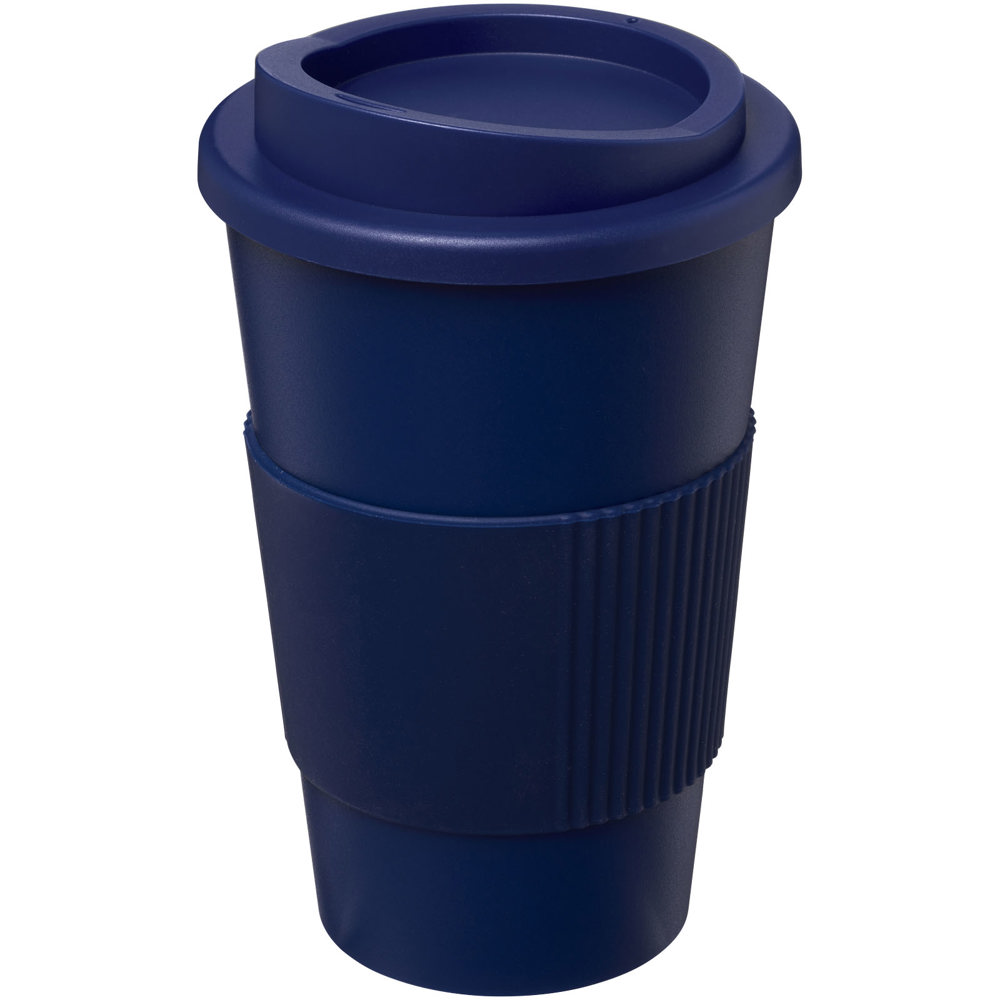 Americano® 350 ml geïsoleerde beker met grip - Blauw