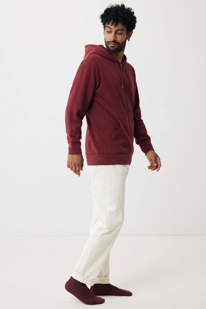 IQONIQ Abisko gerecycled katoen hoodie met rits
