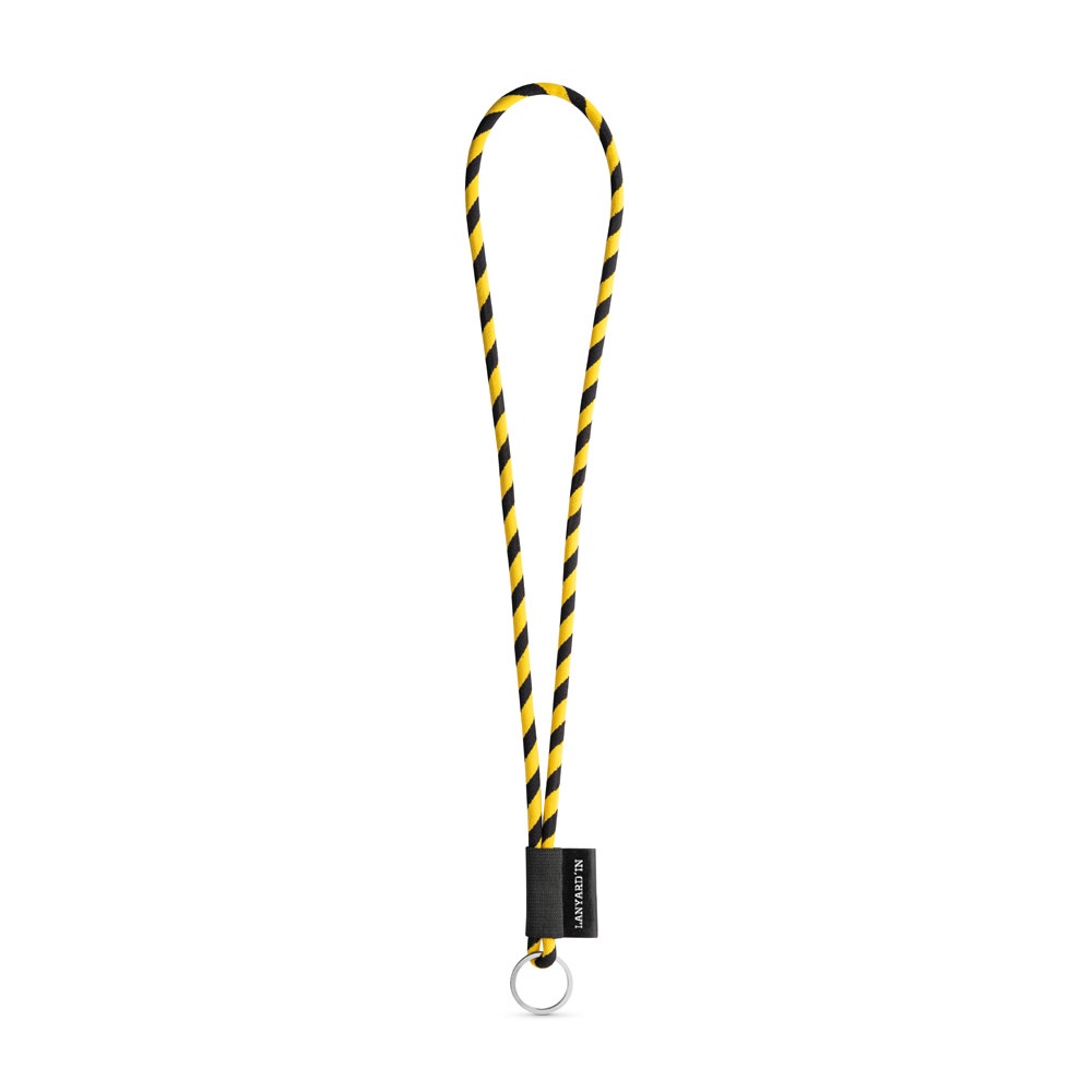 75093. Lanyard Tube Long Set I. Standaard modellen - Zwart, Geel