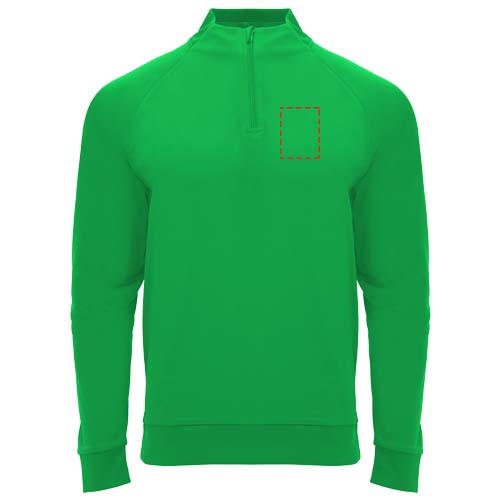 Epiro unisex sweatshirt met lange mouwen en kwartrits