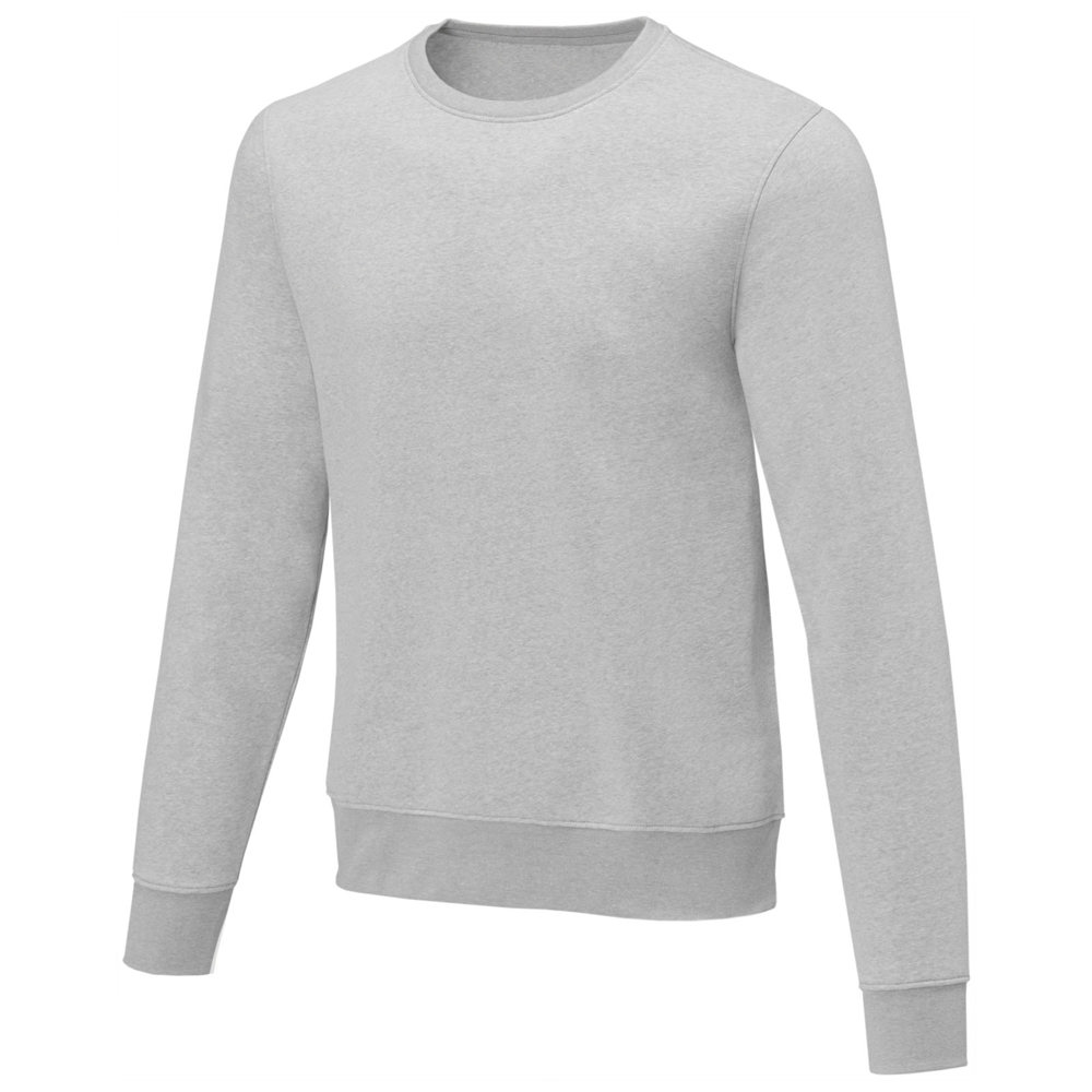 Charon heren sweater met crewneck - Gemêleerd grijs