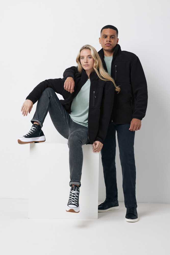 IQONIQ Diran gerecycled polyester pile-fleece jas