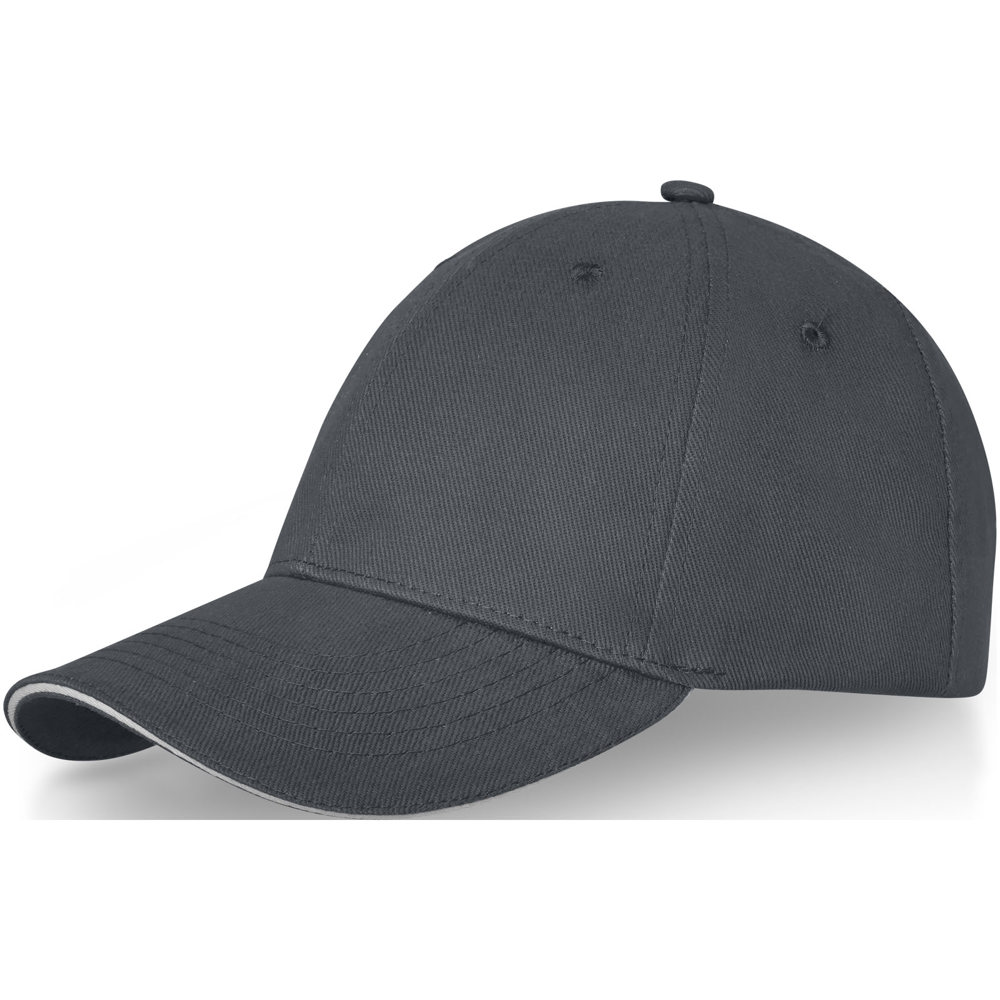 Darton 6 panel sandwich cap - Stormgrijs