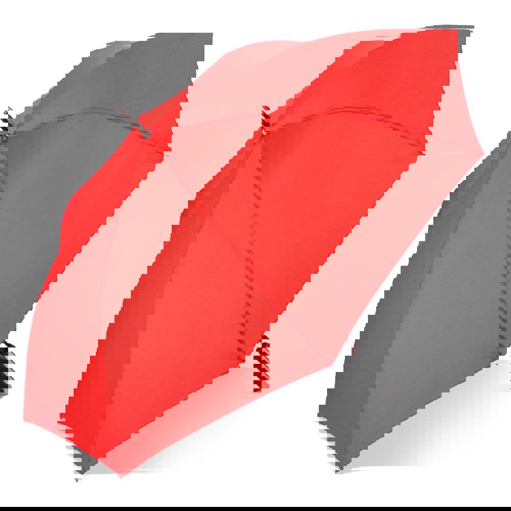 Emerantia 190T Pongee 23" Stokparaplu Auto open - Rood