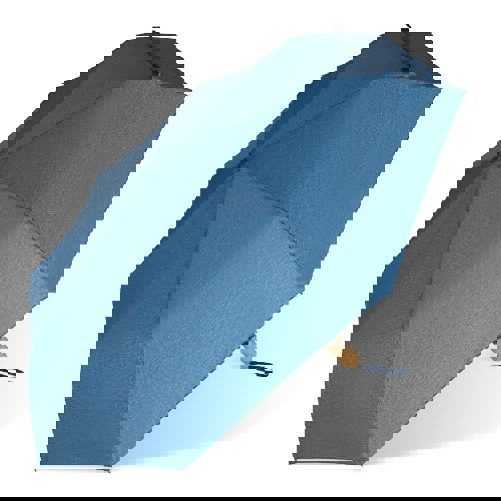 Opvouwbare paraplu 21” R-PET auto open - Donkerblauw