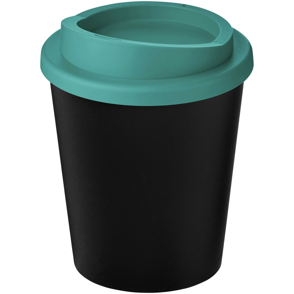 Americano® Espresso Eco 250 ml gerecyclede beker - Zwart, Aquablauw