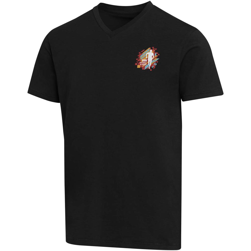 Balfour unisex OCS organisch 200 g/m² T-shirt met korte mouwen en V-hals