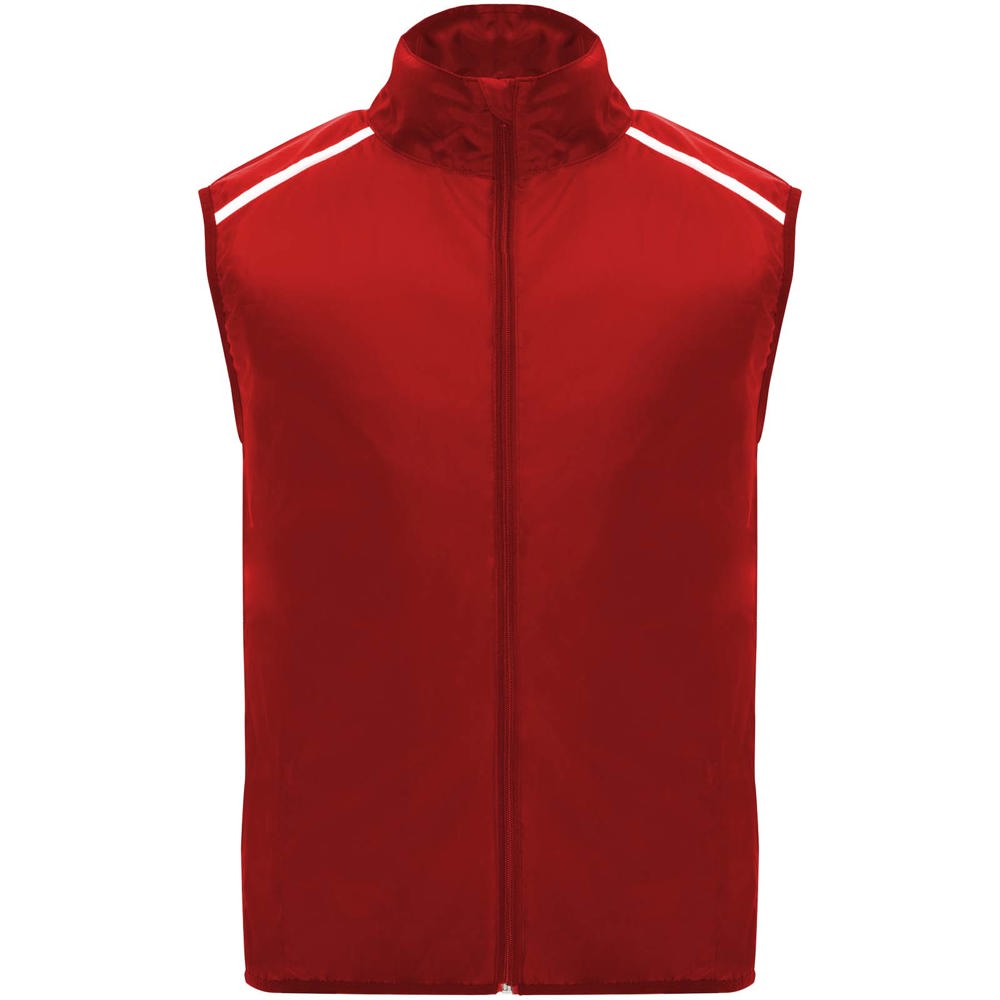 Jannu lichte unisex hardloopbodywarmer - Rood