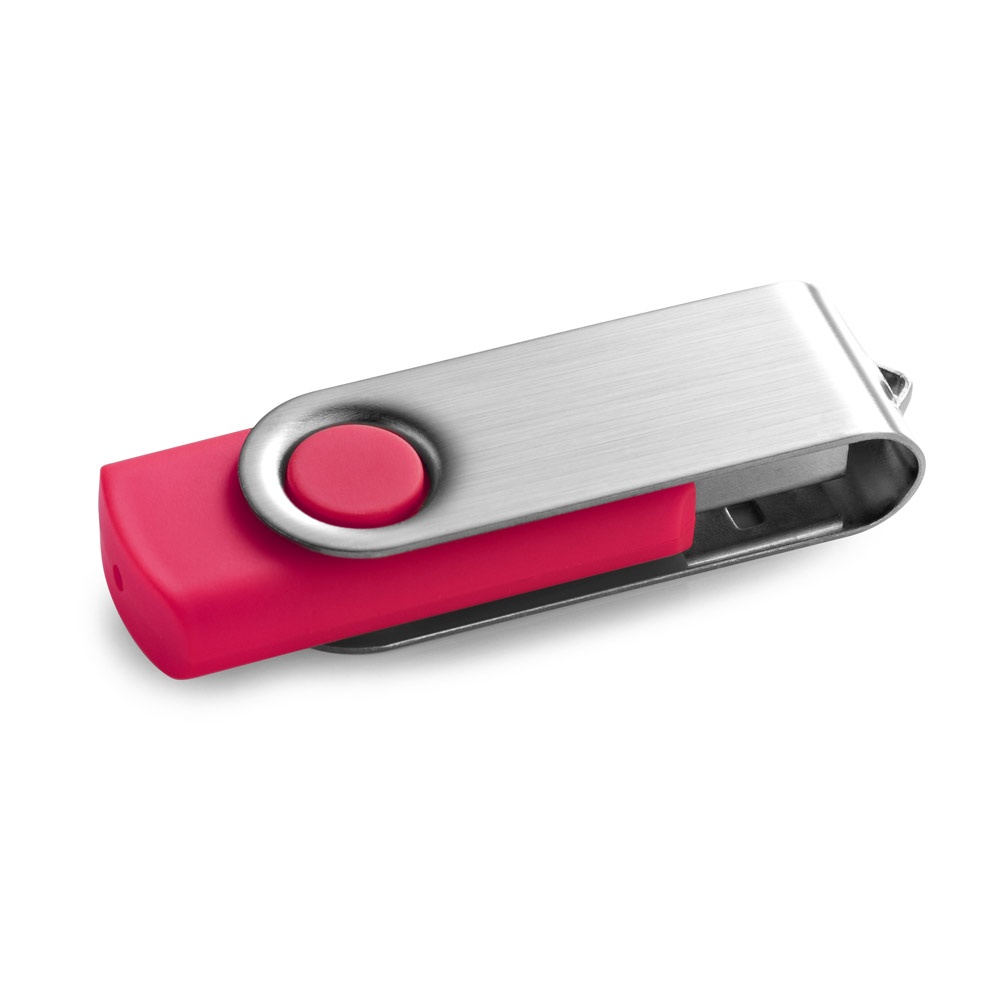 CLAUDIUS 8GB. 8 GB USB-stick met metalen clip - Roze