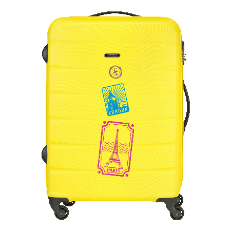 Koffer Princess Traveller Grenada mat finish 105L - Geel