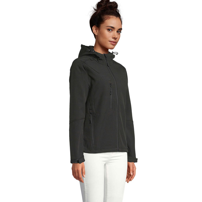 REPLAY WOMEN - REPLAY DAMES HOOD SOFTSHELL