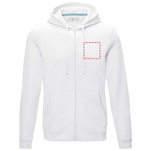 Ruby heren biologische gerecyclede hoodie met volledige rits