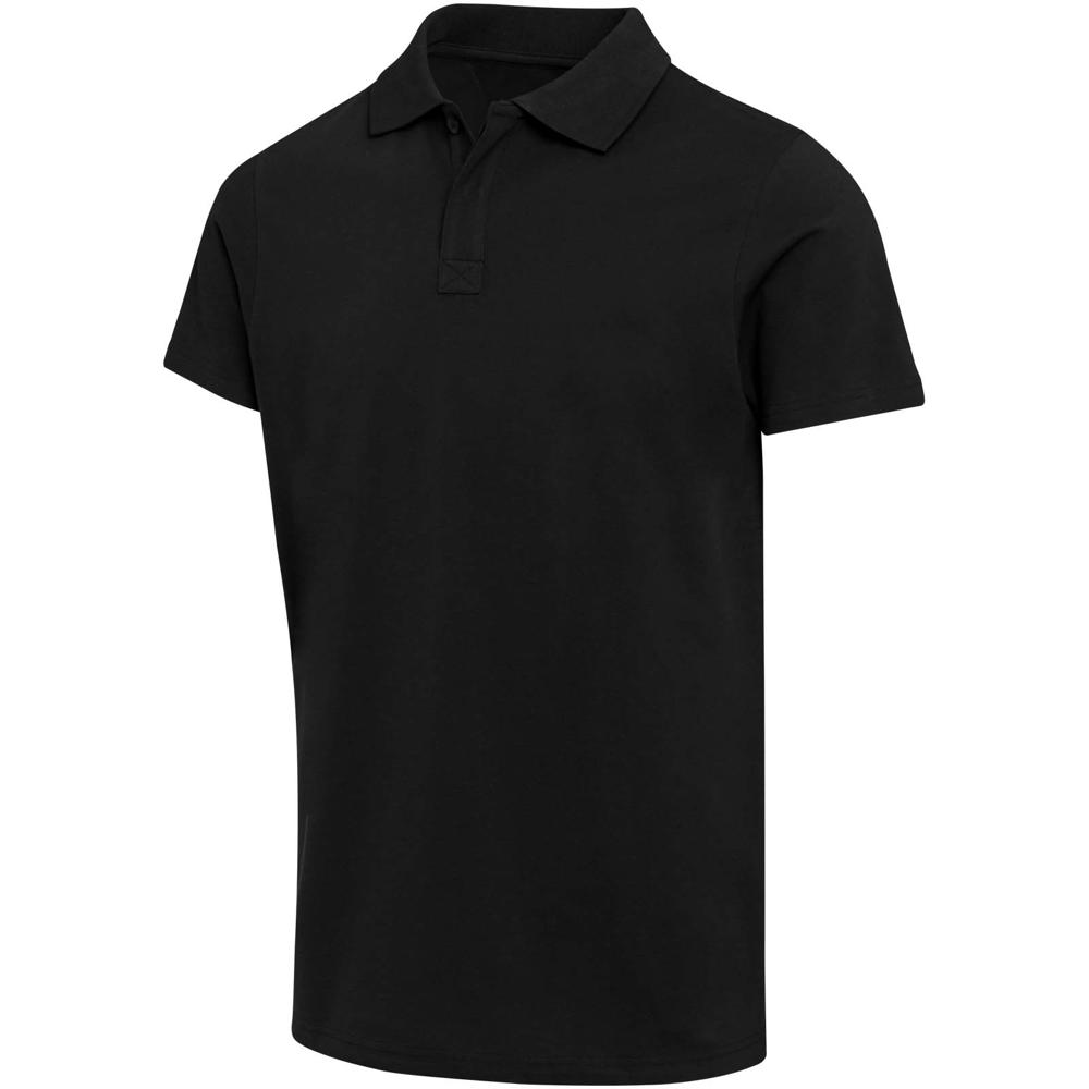 Graphite 180 g/m² unisex OCS organische polo met korte mouwen - Zwart