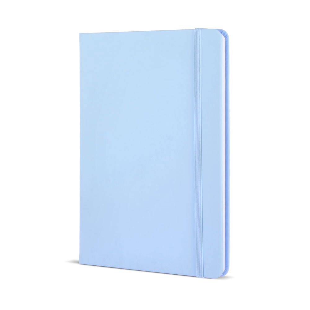 A5-notitieboek van PU - pastel blauw