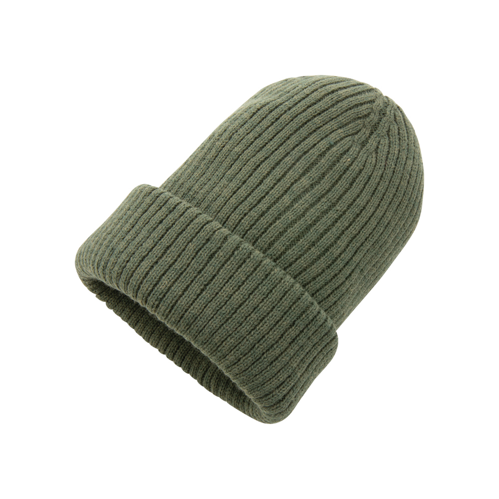 Impact AWARE™ Polylana® dubbel gebreide beanie - groen (± PMS 19-0309TCX)