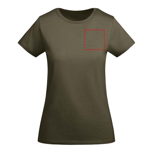 Breda biologisch katoenen dames T-shirt met korte mouwen