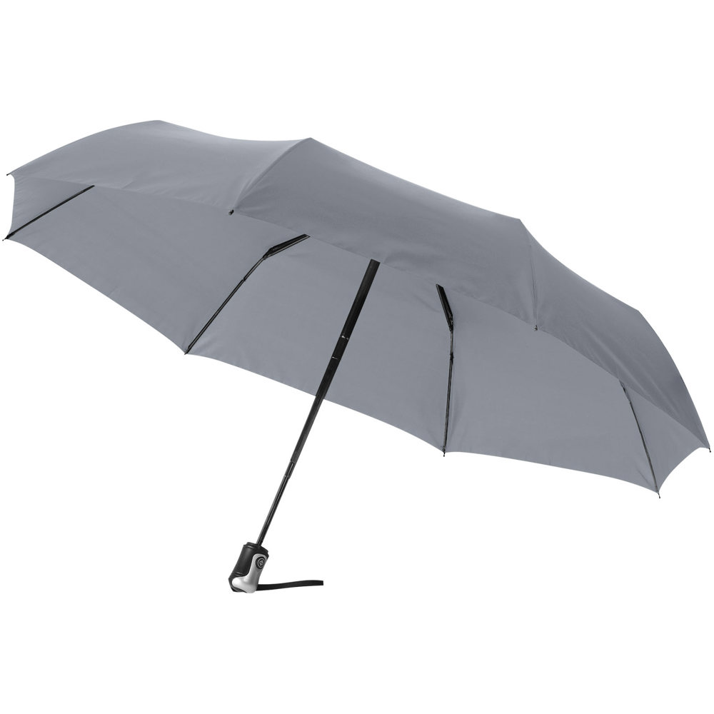 Alex 21,5'' opvouwbare automatische paraplu - Grijs