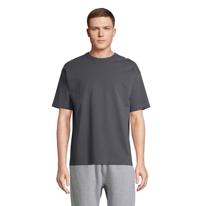 BOXY MEN - BOXY OVERSIZE T-SHIRT HEREN - Muisgrijs