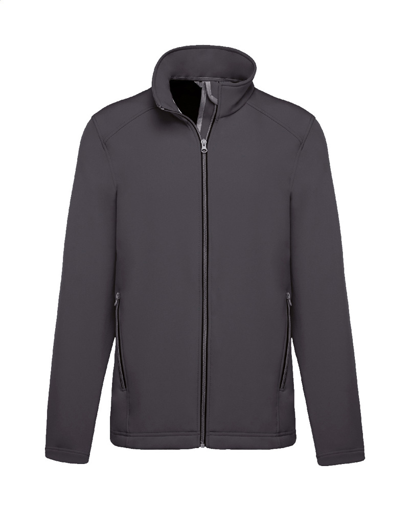 KA424 - 2-laags softshell jas - Donker Grijs
