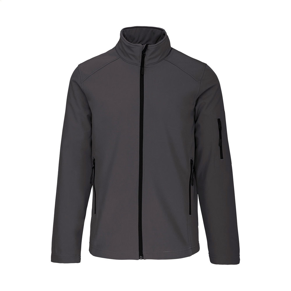 KA401 - 3-laags softshell jas - Donker Grijs
