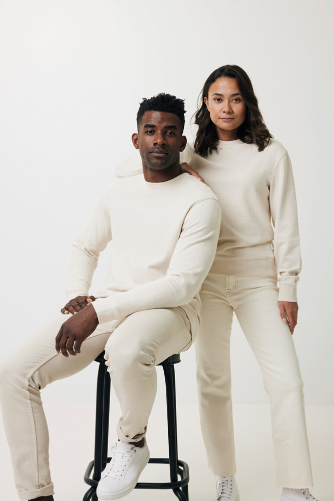 IQONIQ Denali gerecycled katoen sweater ongeverfd