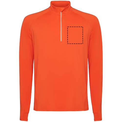 Estambul herensweater met lange mouwen en halve rits
