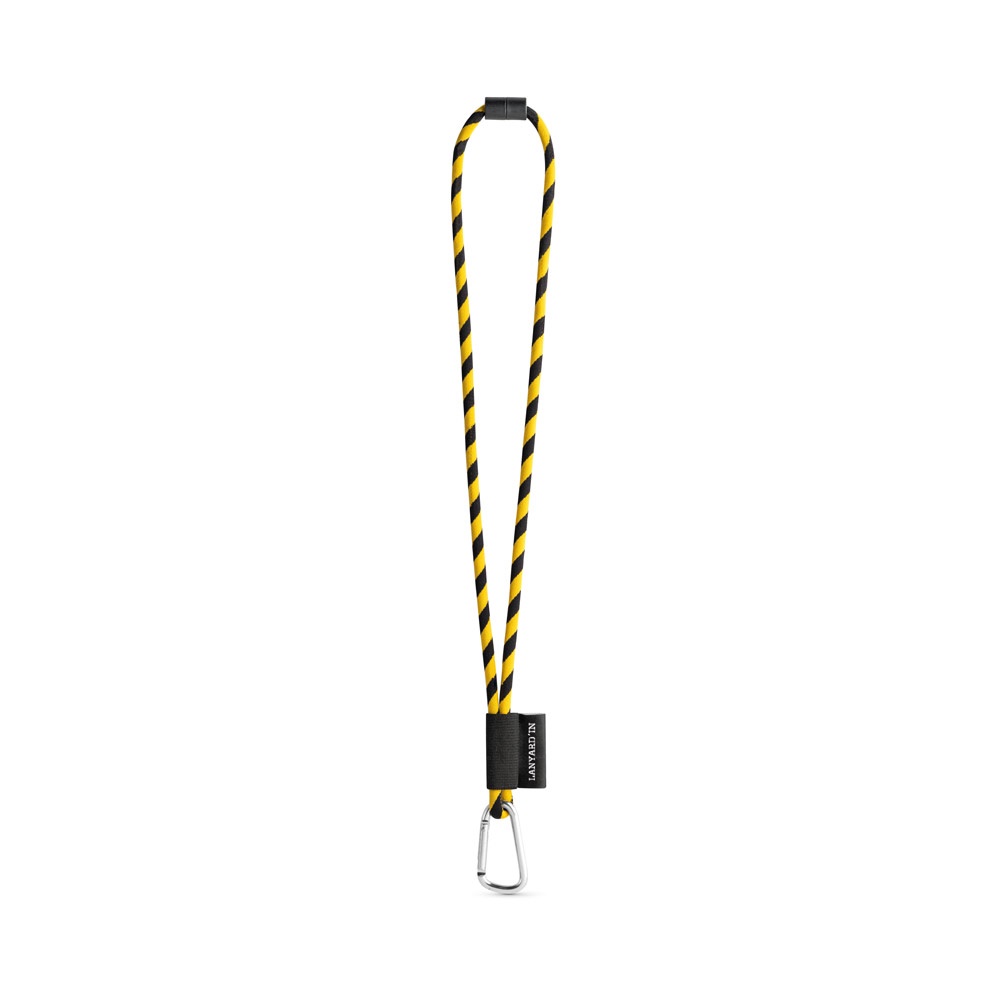 75089. Lanyard Tube Long Set II. Standaard modellen - Zwart, Geel