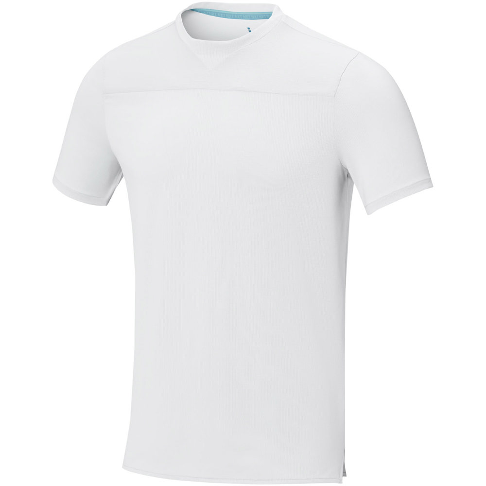 Borax Heren T-shirt met korte mouwen, cool fit, GRS gerecycled - Wit