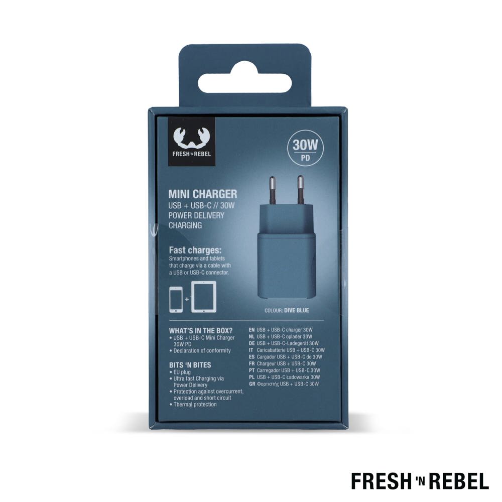 2WC30 I Fresh 'n Rebel Mini Charger USB-C + A PD // 30W