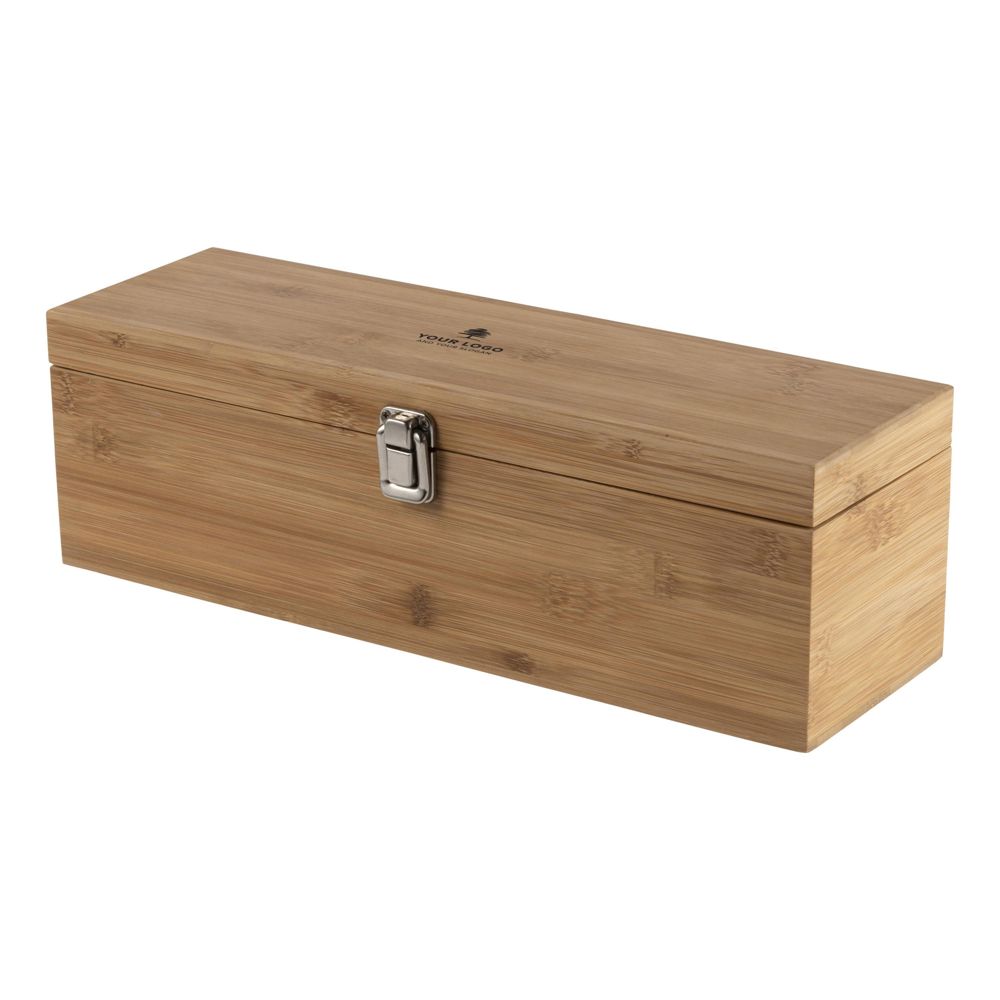 Bamboe wijn cadeau set Gareth