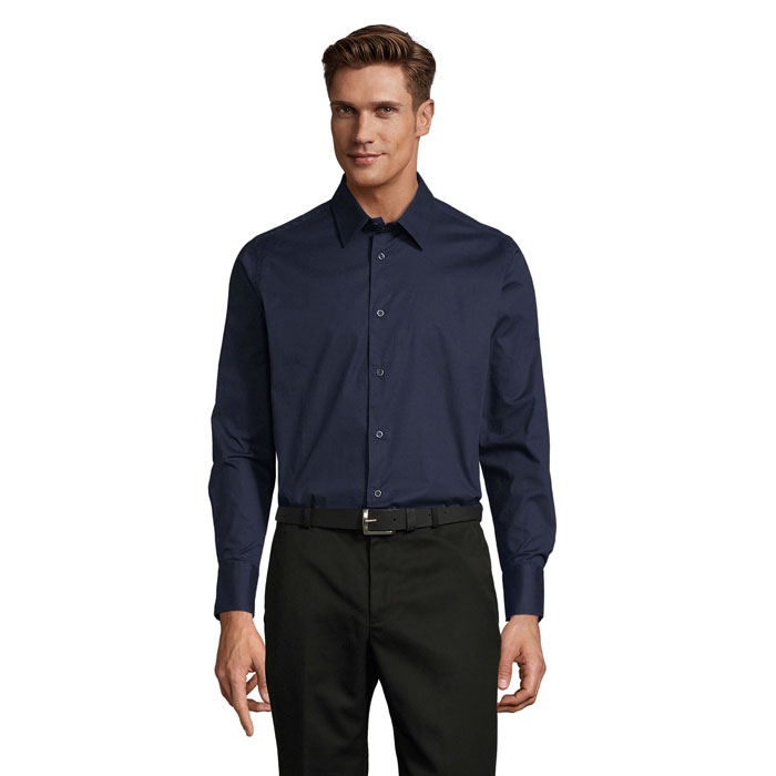 BRIGHTON - BRIGHTON STRETCH HEREN HEMD - Dark Blue
