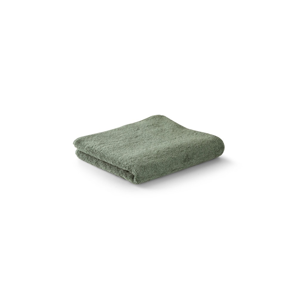 BARDEM M. Gezichtshanddoek (500 g/m²) van katoen (82%) en gerecycleerd katoen (18%) - Donkergroen