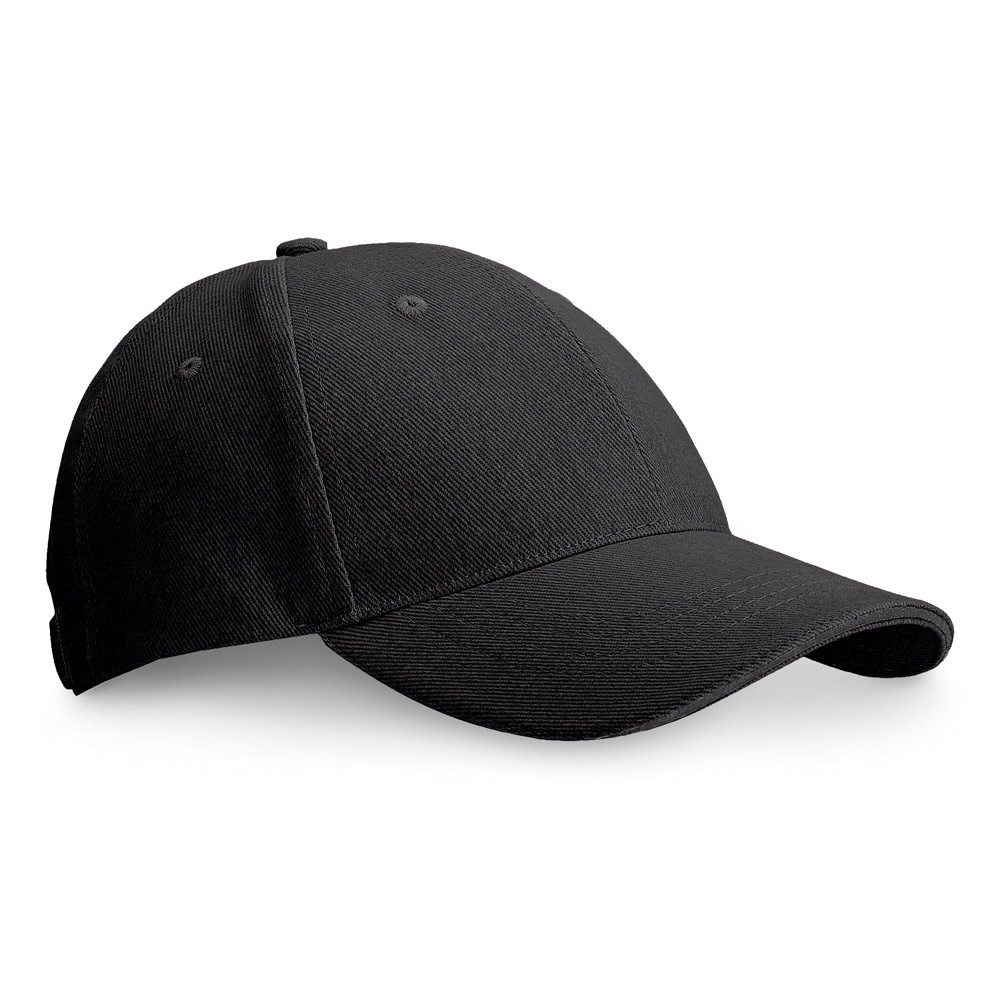 CHRISTOPHE. 100% katoenen sandwichpet (260 g/m²) - Zwart