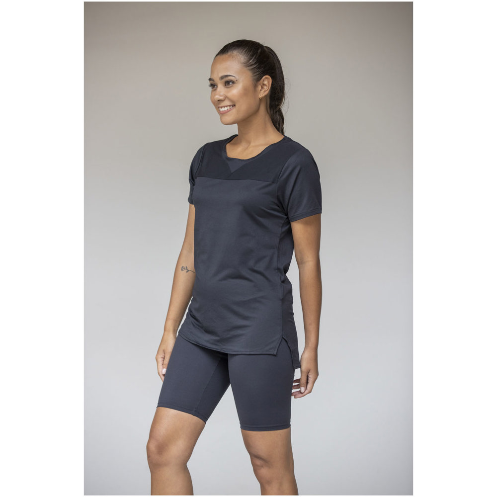 Borax Dames T-shirt met korte mouwen, cool fit, GRS gerecycled