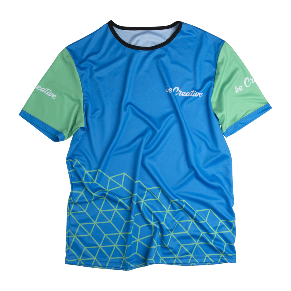 CreaSport - custom made sport T-shirt - Zwart/Wit