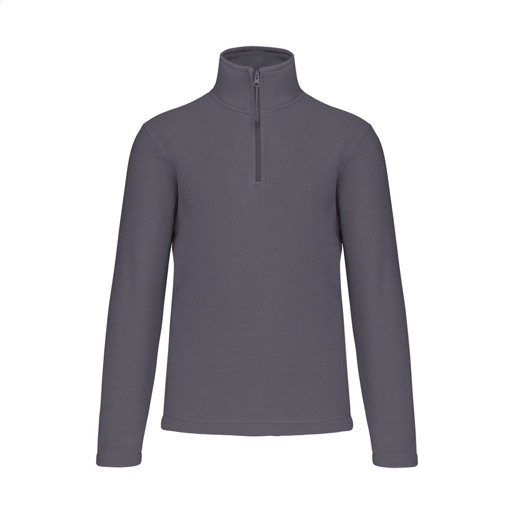 KA912 - short zip fleece jas - Licht Grijs