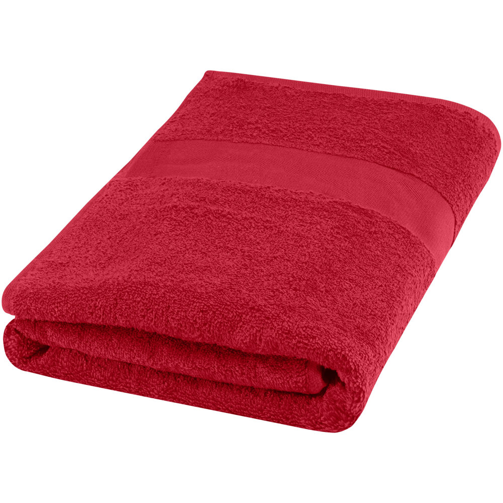 Amelia handdoek 70 x 140 cm van 450 g/m² katoen - rood