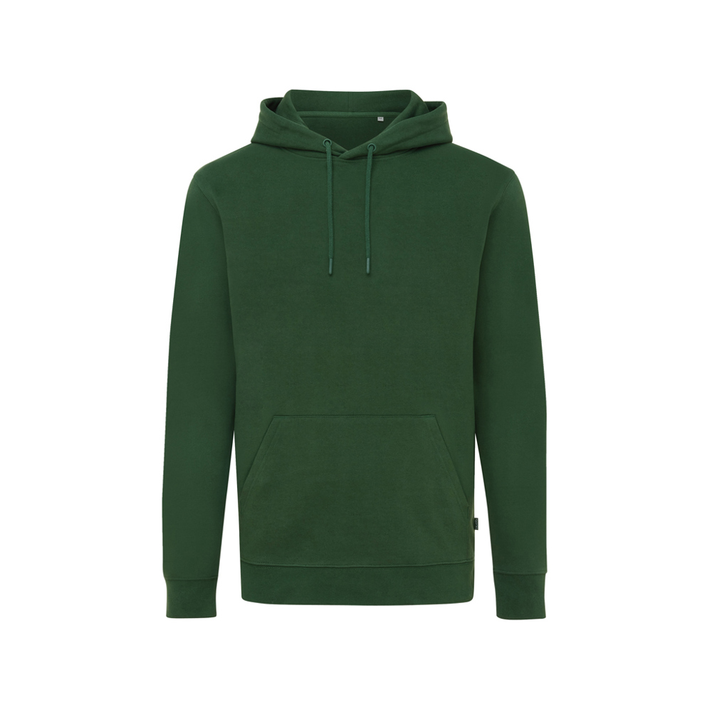 IQONIQ Jasper gerecycled katoen hoodie - forest green (± PMS 19-5920TCX)