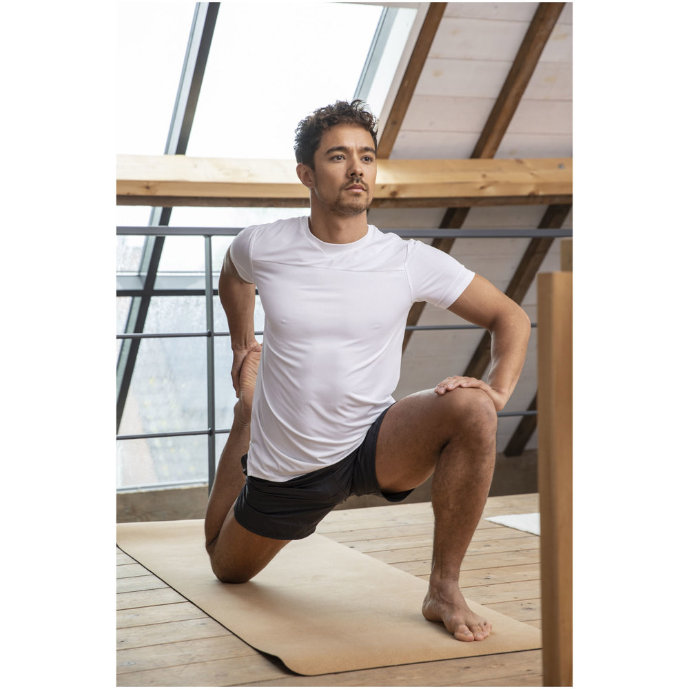 Borax Heren T-shirt met korte mouwen, cool fit, GRS gerecycled