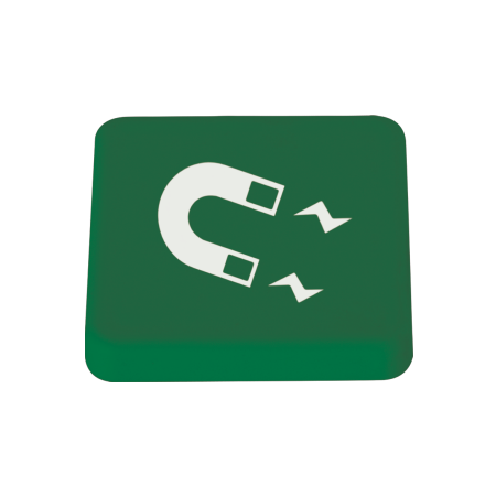 Magneet 30x30 mm - Donkergroen