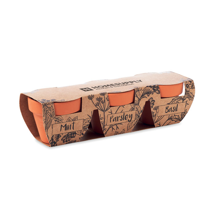 FLOWERPOT - Kruidenpotjes set van 3