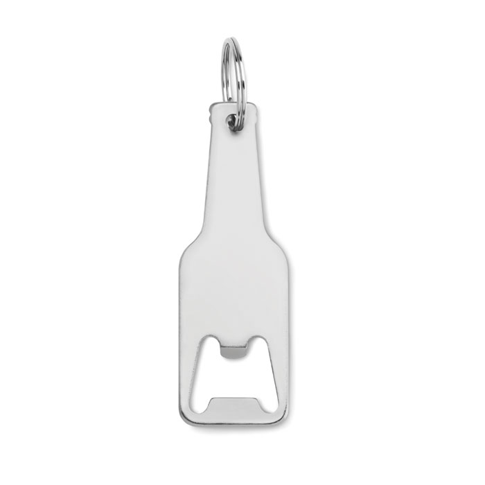 BOTELIA - Aluminium sleutelhanger fles - Zilver
