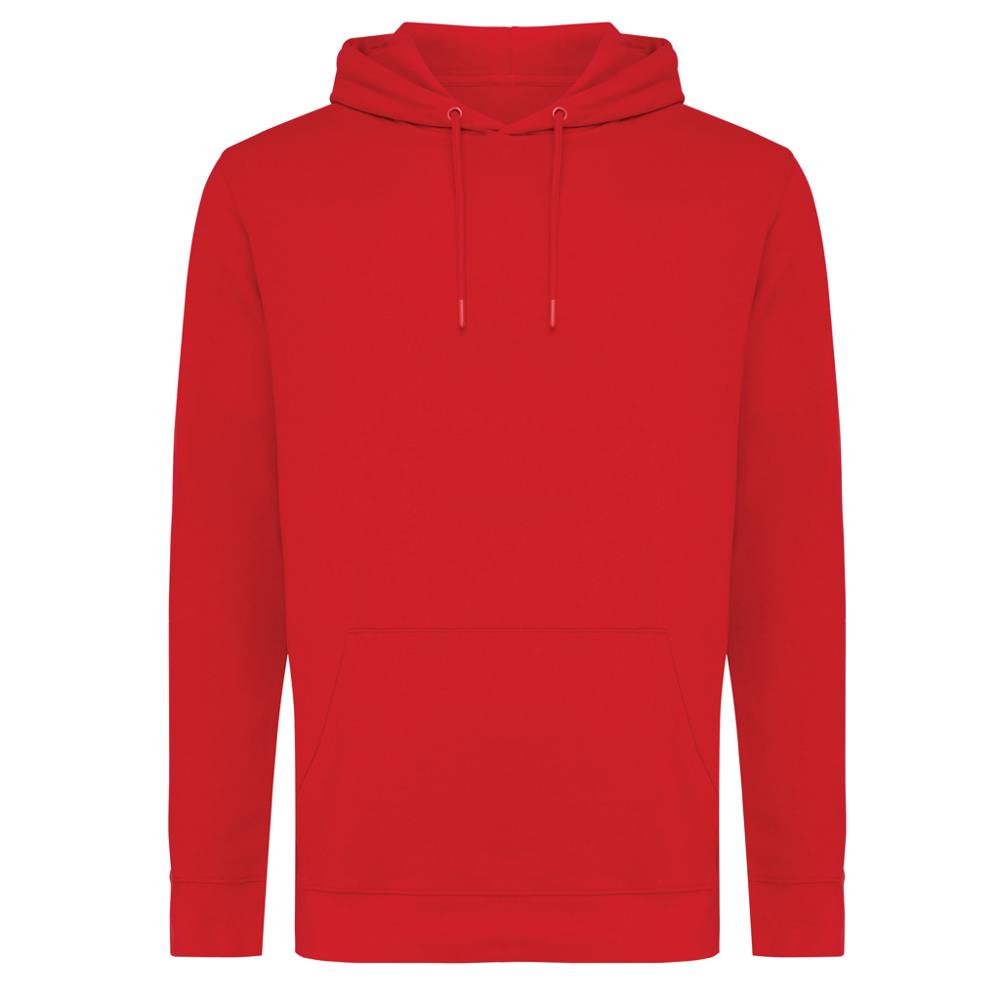 IQONIQ Jasper gerecycled katoen hoodie - rood (± PMS 19-1757 TCX)