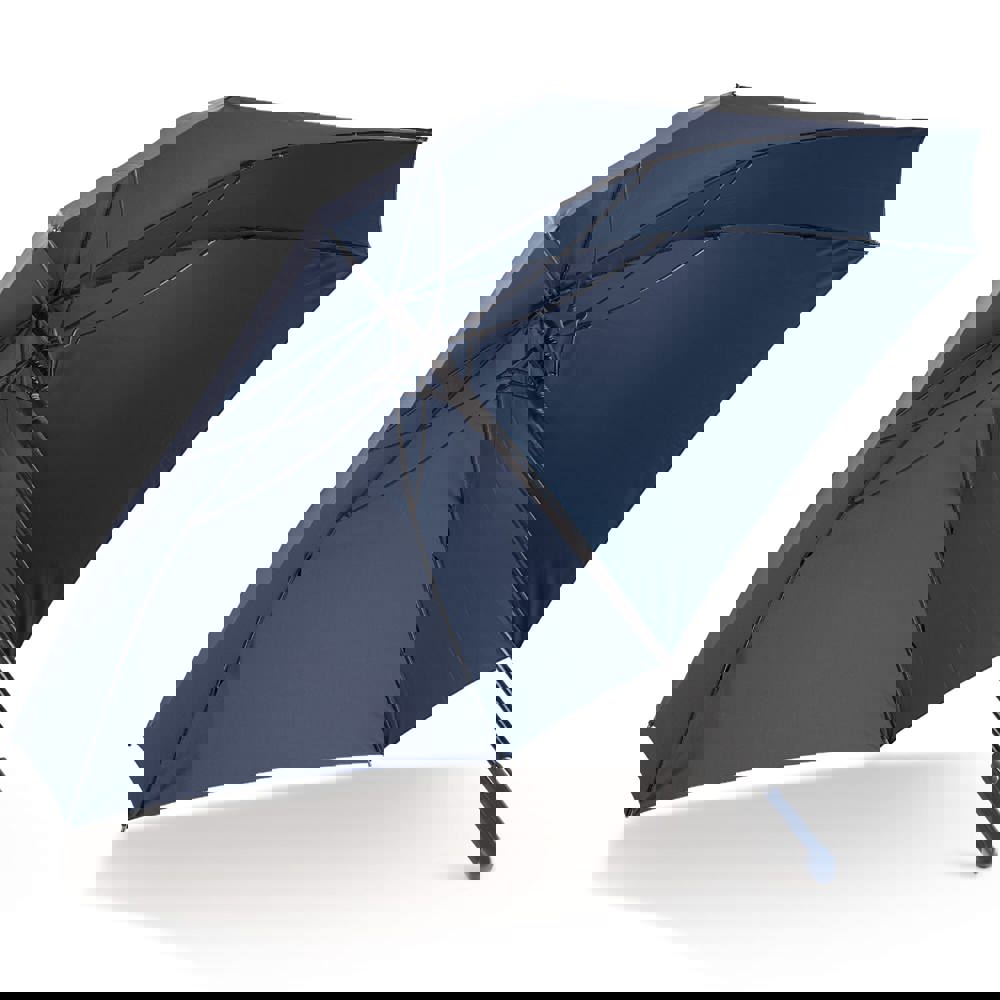 Deluxe 27” vierkante paraplu auto open - Donkerblauw