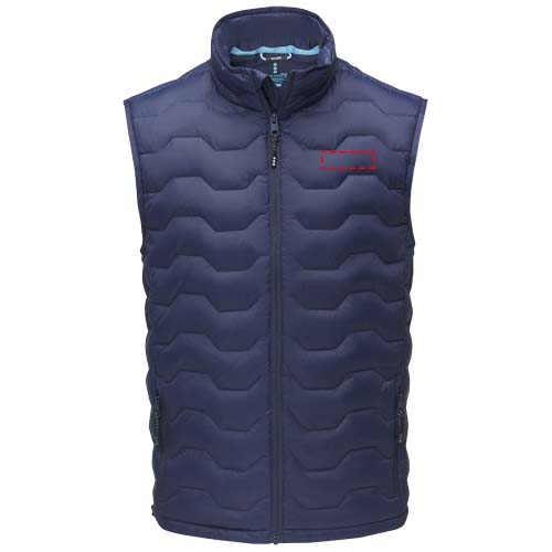 Petalite GRS gerecyclede geïsoleerde down bodywarmer voor heren