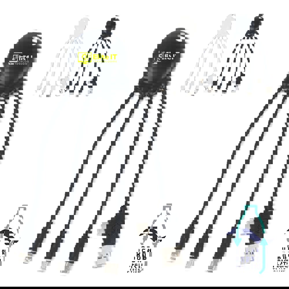 4009| Xoopar Eco Octopus Oplaadkabel Ocean Bound Plastic