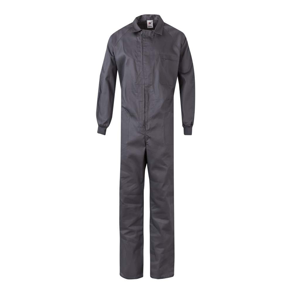 VL YAMA. Twill jumpsuit (200g/m²), van katoen (35%) en polyester (65%) - grijs